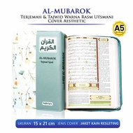 AlQuran Kecil Al Mubarok A5 Al Quran Resleting Terjemah dan Tajwid Warna