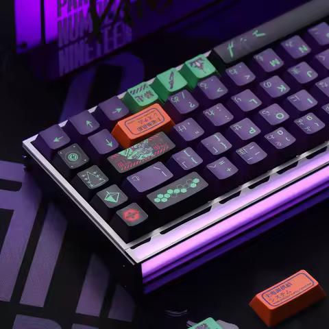 FBB Japanese Keycap Teclado DYE-SUB Custom Magnetic Axis English Cherry Profile PBT Keycaps for Mech