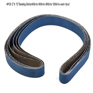 【_cutebaby】4pcs  for 2"x 72" 40/60/80/120Girt Ceramic Sanding Belts Bands Coarse Grinding