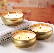 Tuyai Citronella Candles Outdoor and Indoor 3 Pack 3-Wick Scented Candles Gift Set Natural Soy Wax C