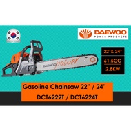 DAEWOO 22" &amp; 24" Gasoline Chainsaw I DCS6222T &amp; DCS6224T I  61.CC 2.8KW