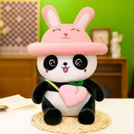 Peach Panda Doll Plush Toy Cute Big Panda Doll Children Ragdoll Girl Mascot Pillow Pier20251112