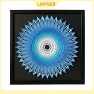LOVIVER Abstract Geometric String Art DIY Nail String Kit Modern Wall Decor for Living Room Student 