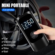 Wireless Car Air Pump Portable Air Compressor for Car Motorcycles Bicycle Electric Tire Inflator with LCD Digital Display