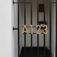 7x4cm 3D Stereoscopic Digital Plaque with Numerical Alphabet Door Number Signage Unit Number Signage