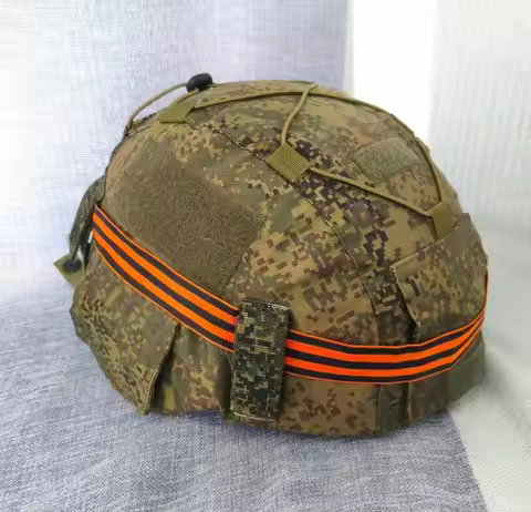 Russian Camouflage 6B47 Helmet Cover Include Ribbon
