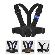 TELESIN Chest Strap Mount Harness Chesty Head Wrist Hand GoPro 12 11 10 9 8 7 6 5 / Insta360 ONE  DJI OSMO ACTION 2 3 4 Camera