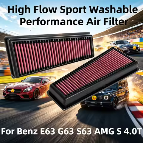 For Mercedes Benz E63 G63 S63 AMG S 4.0T High Flow Sport Washable Performance Air Filter 33-3140 A17