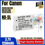 NB-5L Battery 3.7V 1250mAh Rechargeable Batteries and Charger for Canon IXUS90 800 850 860 870 900 S