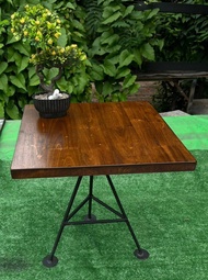 MPT2Wood-Steel โต๊ะข้างเตียง โต๊ะแคมป์ปิ้ง Table DIY โต๊ะญี่ปุ่น MPT-625 ก40xย40xส40ซม.ท๊อปไม้ประสาน โต๊ะไม้ขาเหล็ก โต๊ะหน้าโซฟา โต๊ะเตี้ย โต๊ะกาแฟ