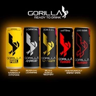 Gorilla Energy Drink - Fat Burner, BCAA, Turbo, Fuel, Hurricane, Shredd Workout Energy Tin Can Drink