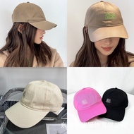 GANNI Summer New Style Letter Embroidery All-Match Pure Cotton Baseball Cap Cap Source Factory