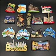 Magnet Fridge Souvenir Rome Colosseo Krakow Poland Egypt Cleopatra Sydney Brussels Buda