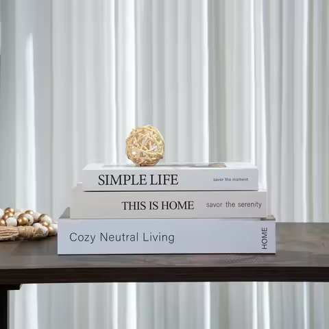 3Pcs Openable Fashion Fake Books Living Room Decoration Designer Books Coffee Table Ornaments Club H