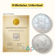 Koin wihelmina netherland silver 1/25G | koin ratu wihelmina 1943 koleksi