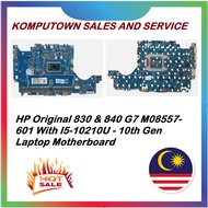 HP Original 830 & 840 G7 M08557-601 With I5-10210U - 10th Gen Laptop Motherboard