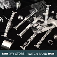 Silver Metal Strap For iWatch SE 40mm 44mm Ultra 49mm 41mm 45mm Stainless Steel Band for iWatch Seri