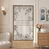 Japanese Noren Doorway Drape Split Curtain Cotton Linen for Hallway Closet Privacy Partition Divider Kitchen Door Decor