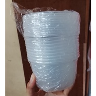 Food Container Disposable 10pcs Round 450ml Microwaveable Disposable Food Container for Dessert