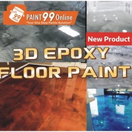 1L METALLIC EPOXY FLOOR PAINT ( Metallic Epoxy Paint ) PROTECTIVE &amp; COATING Tiles &amp; Floor Paint