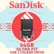 SANDISK FLASHDISK ULTRA FIT USB 3.1 64GB [SDCZ430-064G-G46]