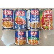 [Philippines] 555 Canned Tuna Squid Sardines Food 110g 155g