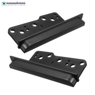 NANASALONNN 2Pcs Car Radio Brackets Double 2Din Stereo Panel Fascia DVD Dash Mount Trim Side Kit for