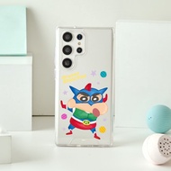 蠟筆小新超人登場防摔透明SAMSUNG手機殼