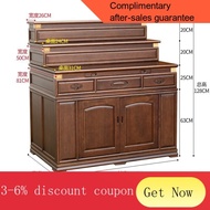 YQ55 Stepped Prayer Altar Table Table Three-Layer Buddha Shrine Tibetan Three-Layer Altar Altar Cabinet Solid Wood Buddh