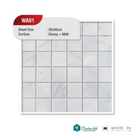 30 MUZZE DA WAVES MOSAIC TILES 300x300mm