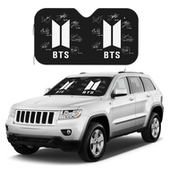 BTS Car Sun Shade Windshield Cover Personalized Car Heat Protector Accessories Interior Thicken Anti