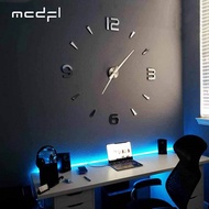 factory MCDFL 3D Large Wall Clock Self Adhesive Acrylic Mirror Stickers Giant Watches Timepiece Deco