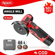 REAIM Angle Grinder 3 Inch Cordless Angle Grinder Heavy Duty Portable Angle Grinder Accessories Set