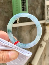 冰種 天然翡翠 緬甸 A玉 玉鐲 • 冰種紫羅蘭翡翠福鐲