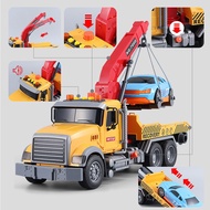 Big Size FIRE/TOW TRUCK children's toy ladder truck lifting fire & tow truck rescue vehicle model