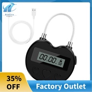 Smart Time Lock LCD Display Time Lock Multifunction Travel Electronic Timer, Waterproof USB Recharge