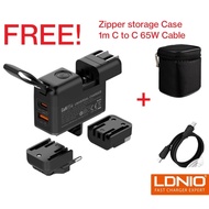 LDNIO Q2618 65W Travel worldwide laptop Notebook mobile Charger built in UK 3 PIN EU / US / AU / NZ 