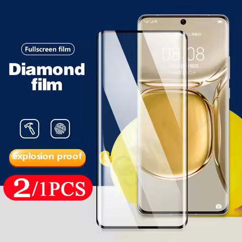 2/1Pcs 9D Glass for Huawei P50 P40 lite E P30 P20 pro plus Tempered Glass Phone Screen Protector pro