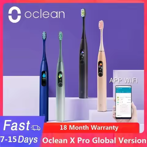 Oclean X Pro Sonic Electric Toothbrush Whitening Teeth Vibrator Wireless Charge 40 Days Works Smart 