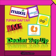 Dealer Topup (Sistem Topup Dealer) - Topup Celcom U Mobile Maxis Digi