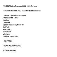 PC GAMES PES 2017 COMPLETE WITH Latest Transfer Patch 2022 2023