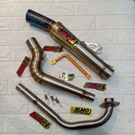 Canister daeng4 sai + pipe stainless raider 150 fi carb y15zr sniper 150 sonic fi 150 lc135 sonic125