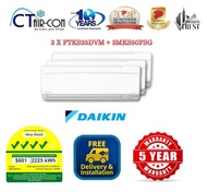 Daikin Inverter System 3 Aircon (3 X Bedrooms) + FREE Installation + FREE Delivery + FREE $100 SERVICING Voucher + Dismantle &amp; Disposal Old Air-Con Unit (CHECK STOCK)