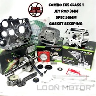 EX5 CLASS 1 RACING ENGINE COMBO SET SPEC 56MM JET ROD 3MM GASKET SEKEPING