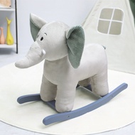 Can Sit Baby Girl Solid Wood Gift One Year Old Rocking Horse Children Rocking Chair Trojan Toy Car A