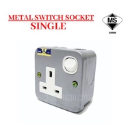 Metal Switch Socket Single 13a / 13a Industrial Switch Socket Metal / 13a Single Metal Socket