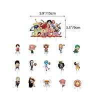 【A VOGUE】  YF One Piece Monkey D Luffy Theme kids birthday party decorations banner cake topper ball