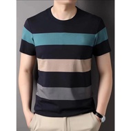 2026 Men's Fashionable T-Shirts For Men Short Sleeve Tee Men's Shirts Striped Printed Casual CODE:6