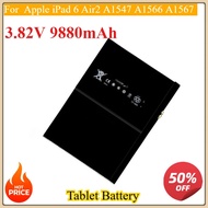 New Replacement Laptop Battery 9800mAh for Apple iPad 6 Air2 A1547 A1566 A1567 - High Capacity Li-Po