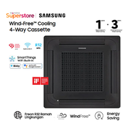 Samsung AC Cassette Inverter 4 Way Wind-Free 2 PK - Hitam - AC052FE4DKFEA | AC052 FE4DKF